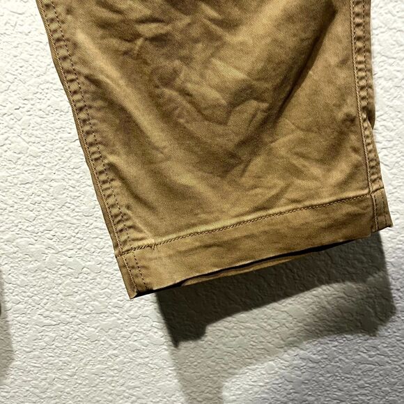 J. Crew Girlfriend Chino Pants Womens 14 Brown Cotton Stretch High Rise Tapered - Picture 3 of 16